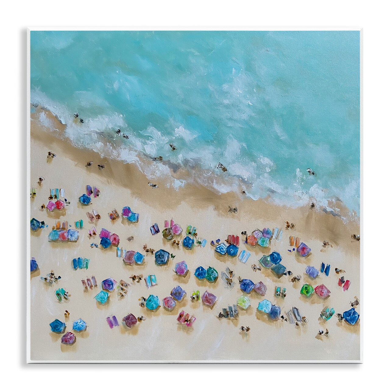 Stupell Industries Bird's Eye Umbrellas Wall Plaque, design by Emma Bell